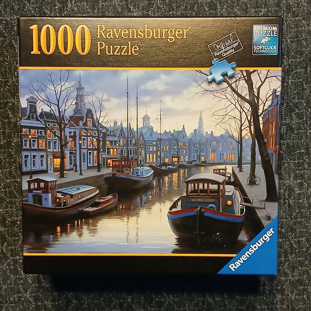 Ravensburger 1000 Piece Puzzle Life on the Canal Evgeny Lushpin 82008 NEW